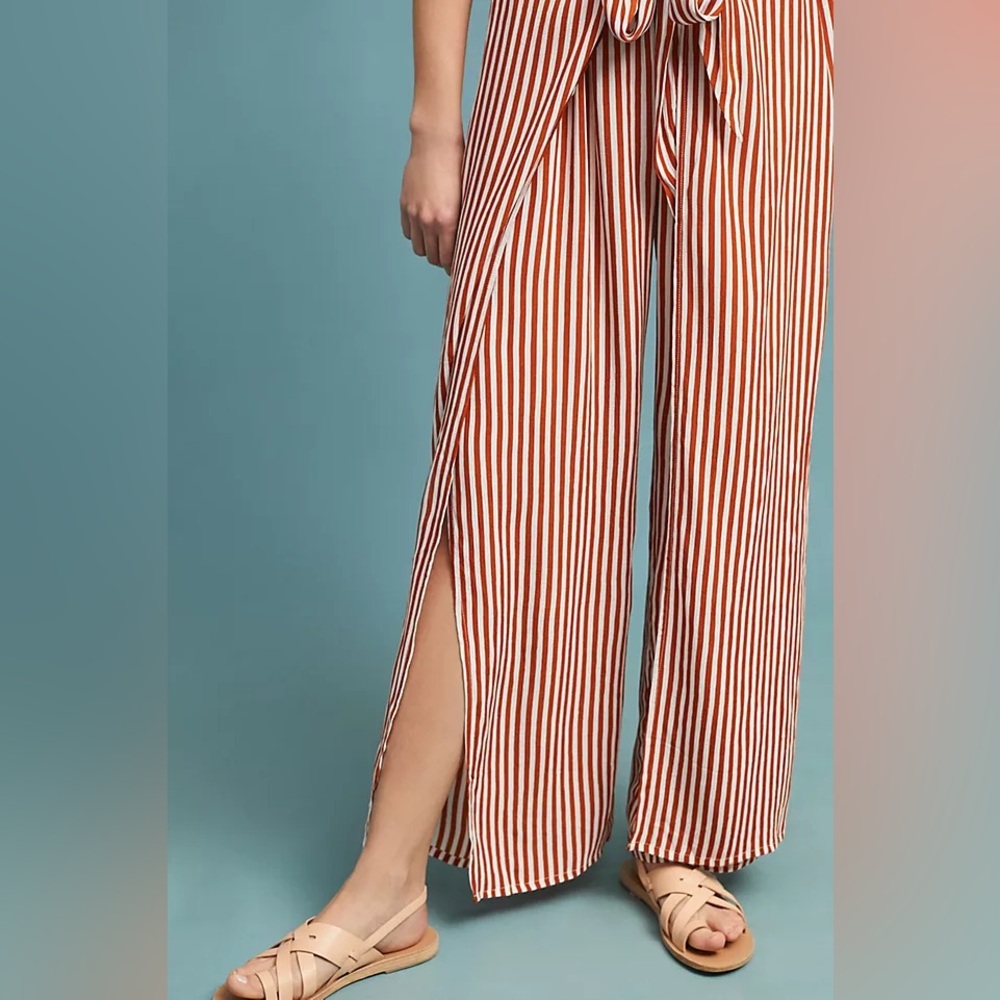 BOOMBOOM JEANS red and white stripe pants